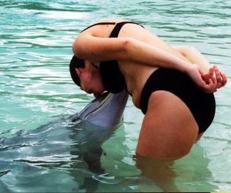 Foto Marisa col delfino